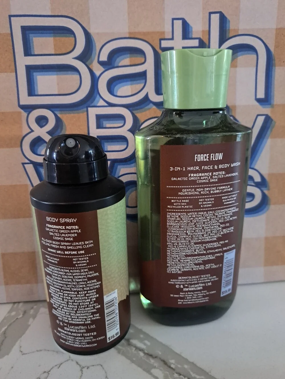 Bath & Body Works wash force spray